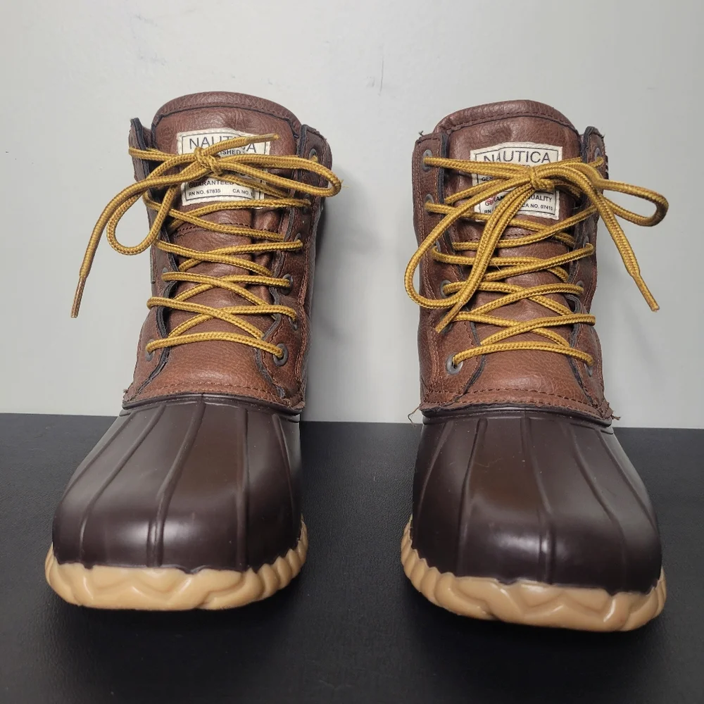 Nautica Water Resistant Lace Up Channing Duck Boot
